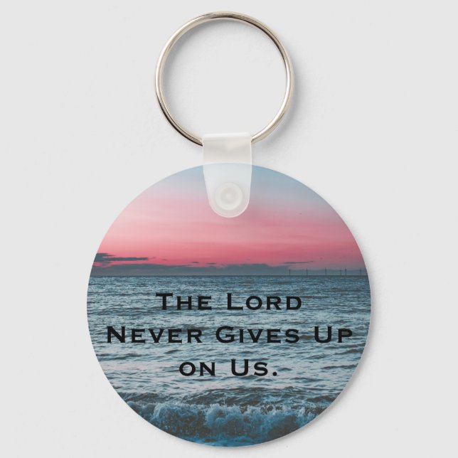 O Senhor nunca desiste de nós, Chaveiro (Frente)