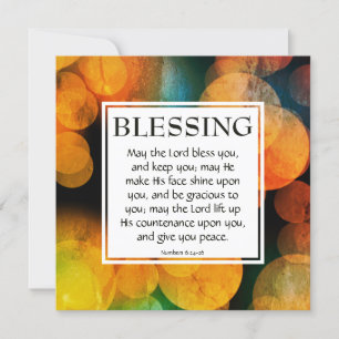 O SENHOR TE ABANDONA Números 6:24-26