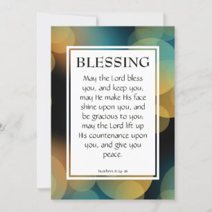 O SENHOR TE ABANDONA Números 6:24-26