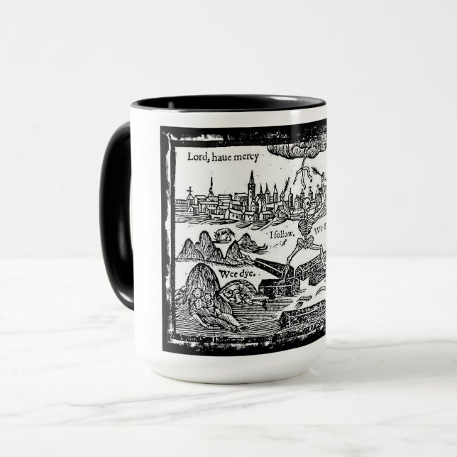 O "senhor, tem o compaixão na caneca do praga (Frente Esquerda)