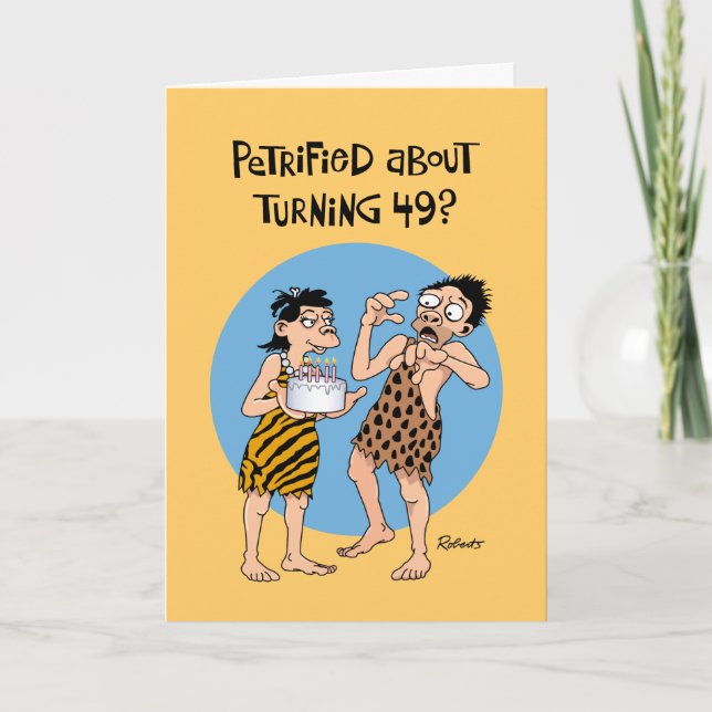 O seu 49º Cartão de Saudação de Aniversário (Frente)