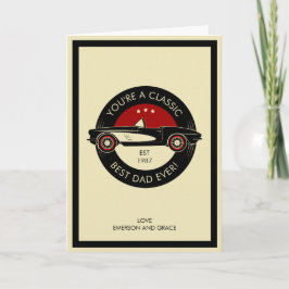 O seu é um cartão de Dia de os pais clássico do me