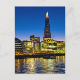O Shard ao anoitecer, Cartão Postal britânico de L