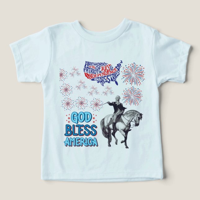 O Show Luzes da Liberdade bebê azul (Design frontal)