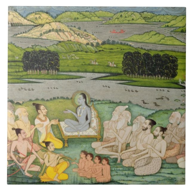 O Shuku prudente Deva que endereça o rei Parikshit (Frente)