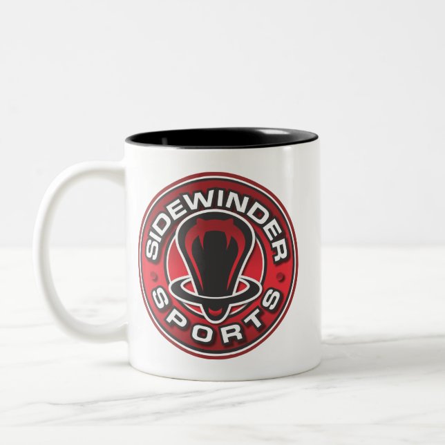 O Sidewinder ostenta a caneca de café (Esquerda)