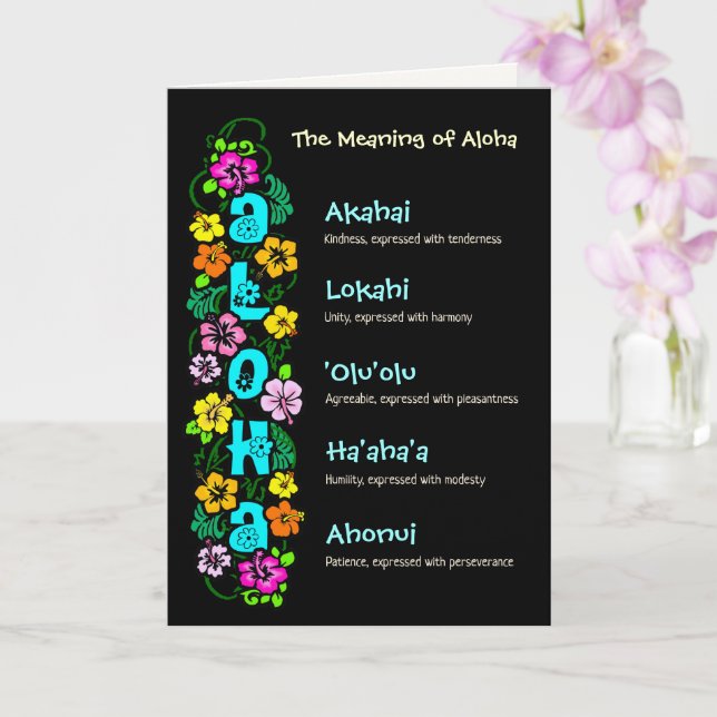 O Significado do Cartão Aloha (Orquídea)