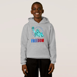 O Símbolo da Liberdade   Crianças Puxadas Hoodie