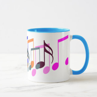 o símbolo de música nota a caneca