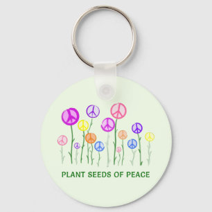 O sinal de paz floresce o chaveiro