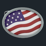 O sinalizador dos EUA<br><div class="desc">Uma fivela com uma foto da bandeira dos Estados Unidos da América. presente de excelente para pai no dia dos pais, um veterano, ou qualquer um que seja patriótico.</div>
