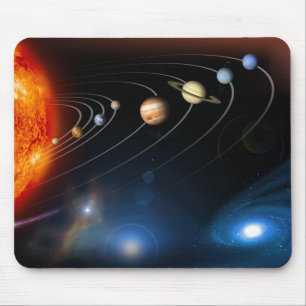 O sistema solar e além de Mousepad