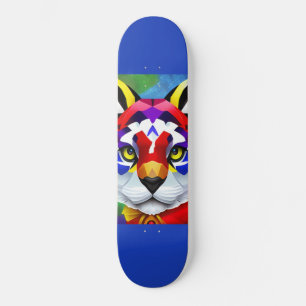 O skate azul de Gato de Alexander