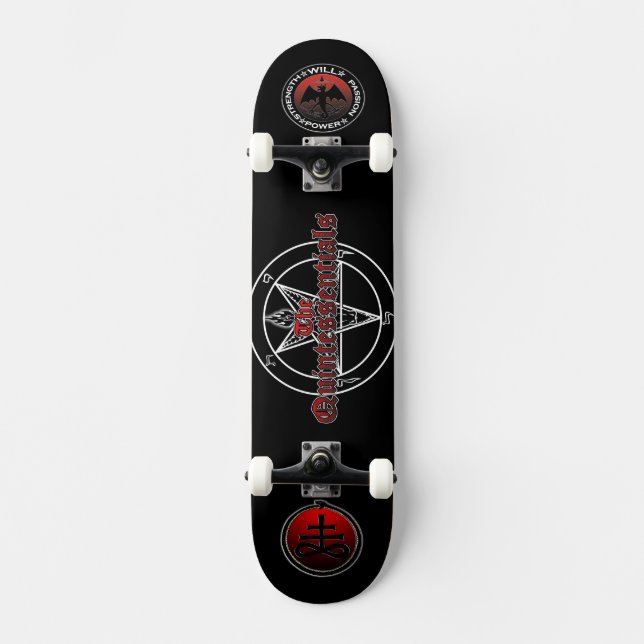 O skate do logotipo de Quintessentials! (Frente)