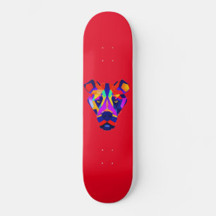 O skate vermelho de Alexander Dog