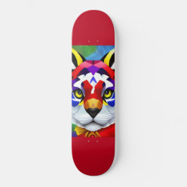 O skate vermelho de Gato de Alexander