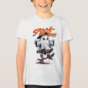 O Skateboard do Spook do Halloween Move o Tee Fant