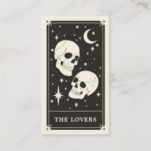 O Skull Tarot Weding Salve o Cartão de Data
