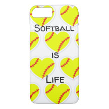 O softball é capa de telefone da vida