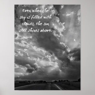 O Sol Ainda Pisca Acima Da Impressão