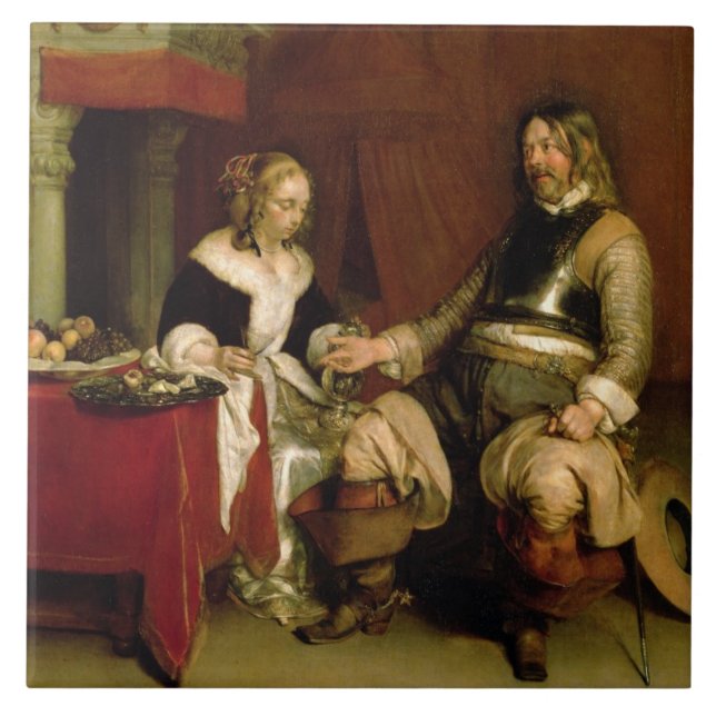 O soldado do cavalheiro (óleo em canvas) (Frente)