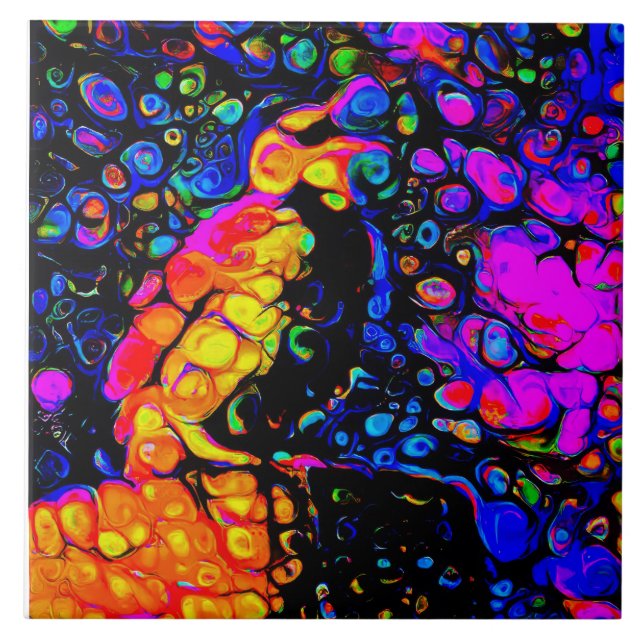 O Solitário Pássaro 4: Estilo de Arte Líquida (Frente)