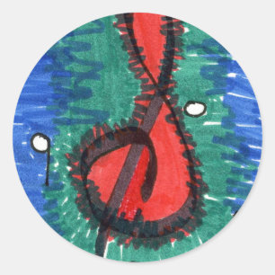 "O som etiqueta do design do abstrato do vermelho"