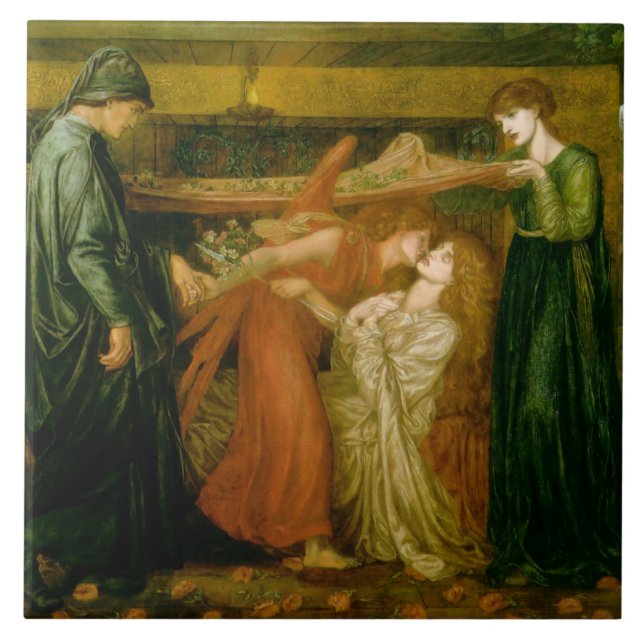 O sonho de Dante por Gabriel Dante Rossetti (Frente)