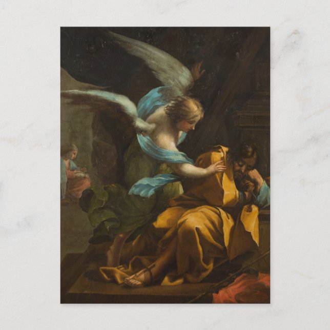 O Sonho de São José por Francisco Goya Cartão Post (Frente)