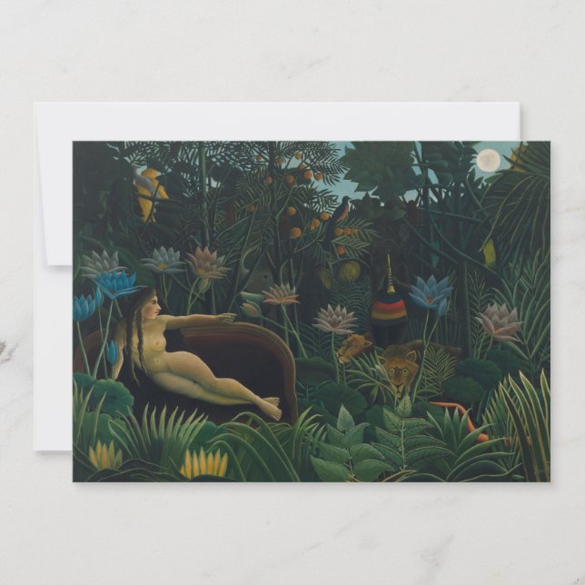 O Sonho (Le Reve Exotique) de Henri Rousseau (Frente)