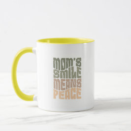 O Sorriso da Mamãe Significa Paz – Caneca Verde e