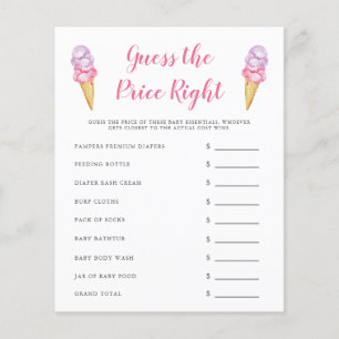 O Sorvete Rosa Adivinha O Jogo Do Preço Certo