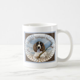 O Spaniel de Springer inglês caça a caneca