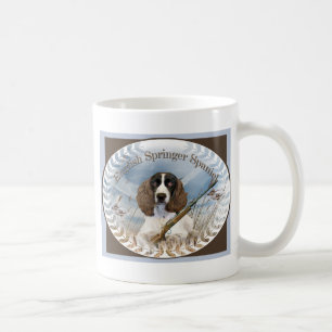O Spaniel de Springer inglês caça a caneca