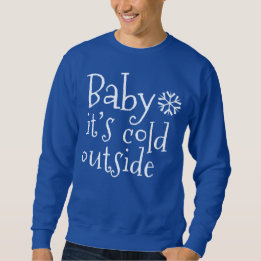 O suéter de Natal "Baby it's cool lá fora"