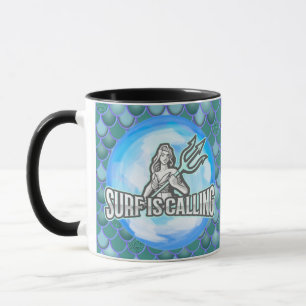 O Surf da Sereia chama a caneca AZUL