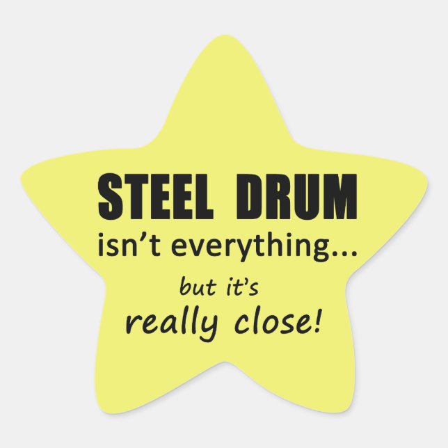 O tambor de aço não é tudo um adesivo de estrelas (Frente)