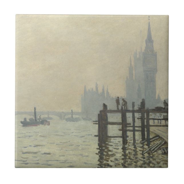 O Tâmisa Abaixo de Westminster por Claude Monet (Frente)