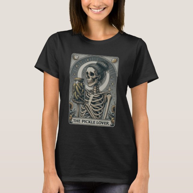 O Tarot do Amante de Picles Camisa Divertida de Pi (Frente)