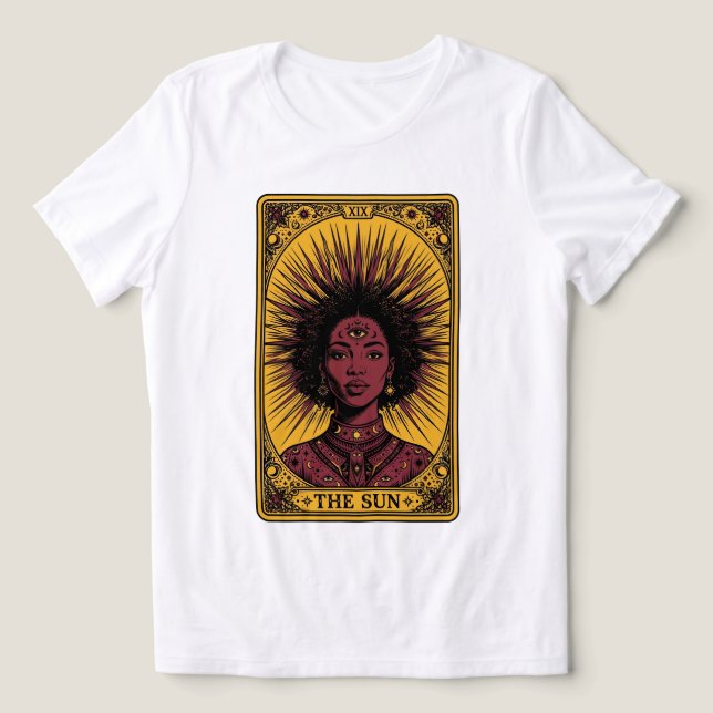 O Tarot do Sol XIX - Deusa do Sol Negro Celestial  (Design frontal)