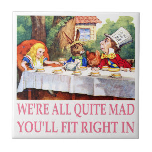 O tea party do Hatter louco em Alice no país das