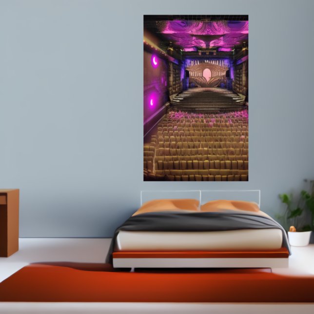 O teatro | AI Art Poster (Criador carregado)