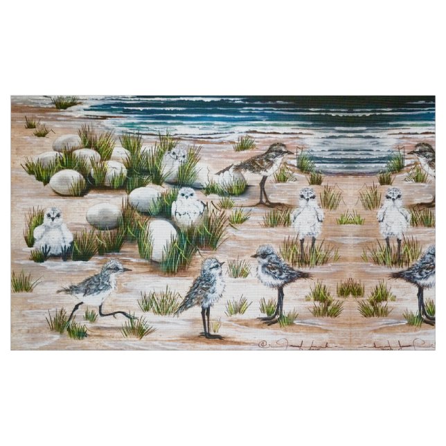 O Tecido de Ninho da Praia dos Peeps (Fat Quarter)