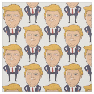 O tecido é divertido com o presidente Donald Trum