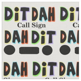 O tecido gráfico do radioamador de Dit e de Dah