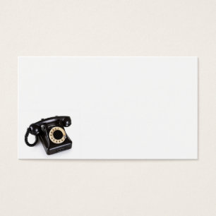 O telefone preto velho do vintage com giratório