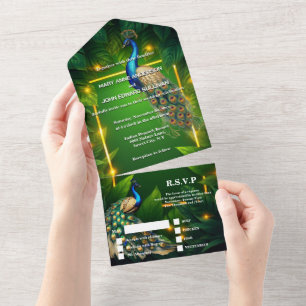 O tema Peacock é o luxuoso pafogal 3D dourado