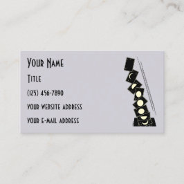 O tempo caindo através de um Cartão de visita de b