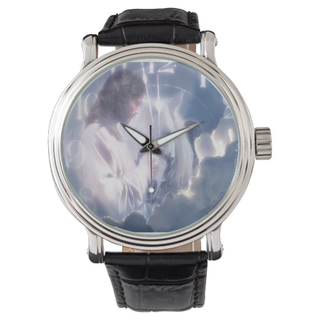 O tempo está em Mão, relógio cristão (Frente)