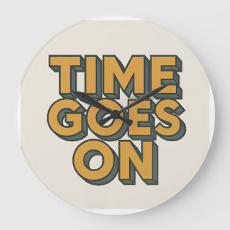O Tempo Passa No Relógio De Parede, 10" De Rodada